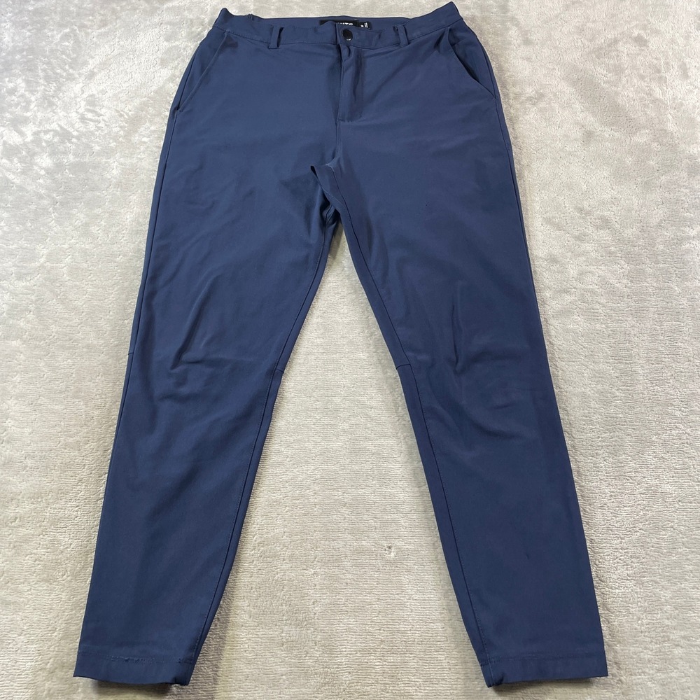 Cuts AO Pants Mens Medium Blue Slim Fit Tapered Technical Office Performance